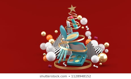 cosmetics-inside-christmas-tree-ribbon-260nw-1128948152